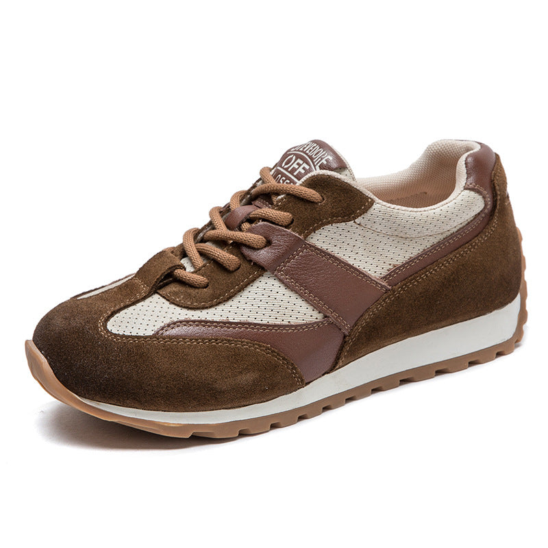 Women Fashion Breathable Leather Casual Shoes Newgew Shoes