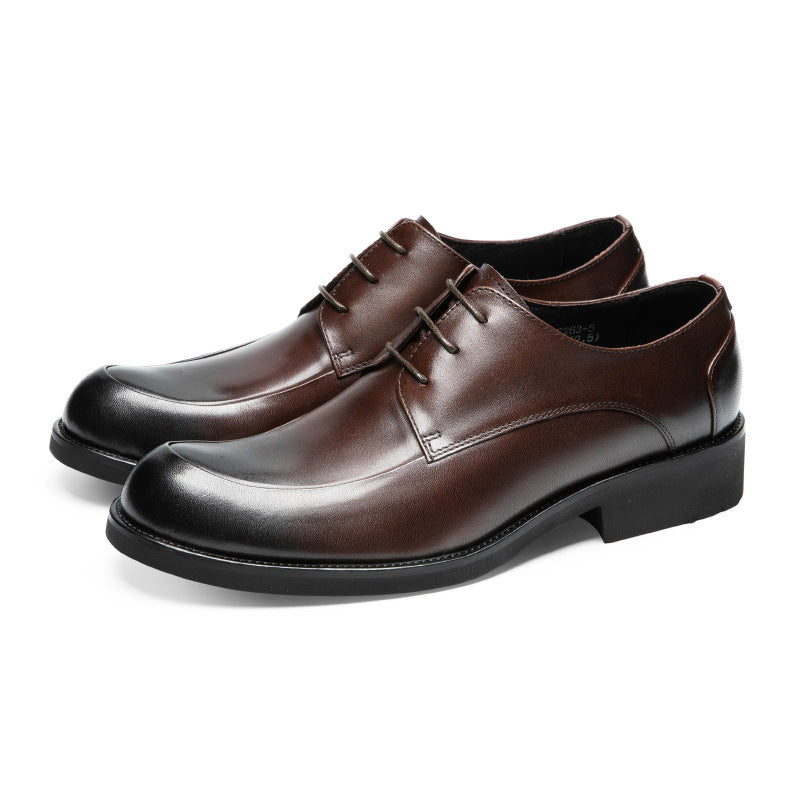 Men Plain Cowhide Oxford Dress Shoes Newgew Shoes