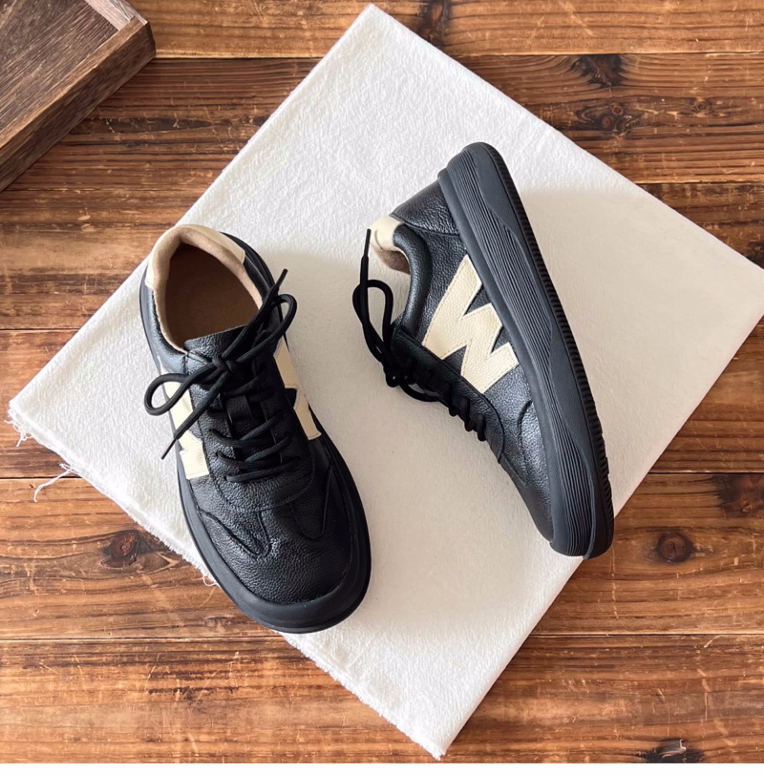 Women Fashion Leather Casual Training Shoes Newgew Shoes