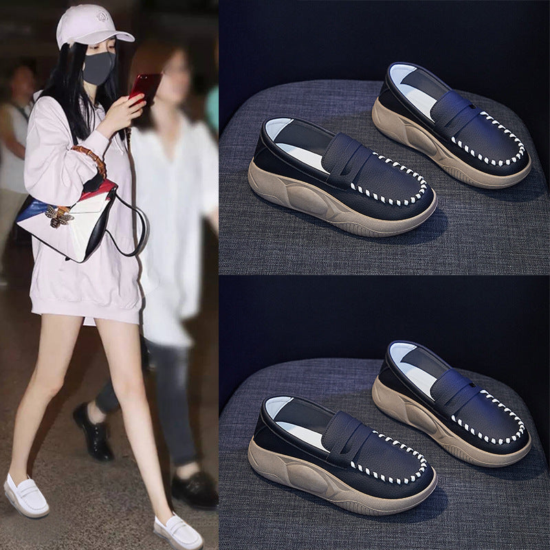 Creative White Female Leisure Street Shot Canvas Shoes Newgew