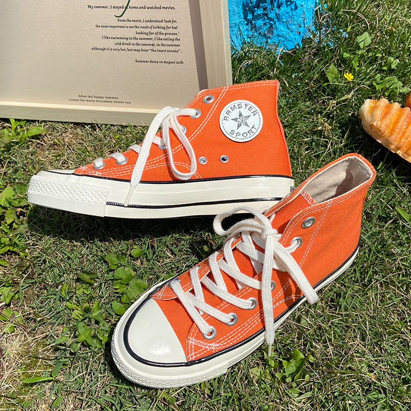 Stylish Women's Female Korean Style Versatile Canvas Shoes Newgew