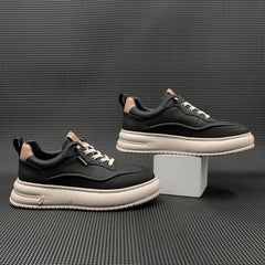 Men Fashion Leather Flat Casual Shoes Newgew Shoes