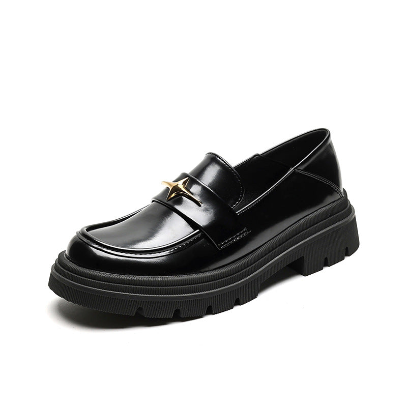 Women Retro Spring Black Casual Loafers Newgew Shoes