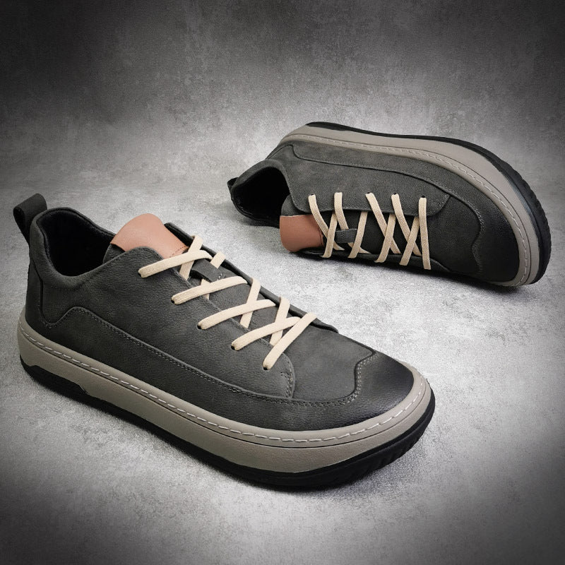 Men Casual Frosted Leather Sneaker Shoes Newgew Shoes