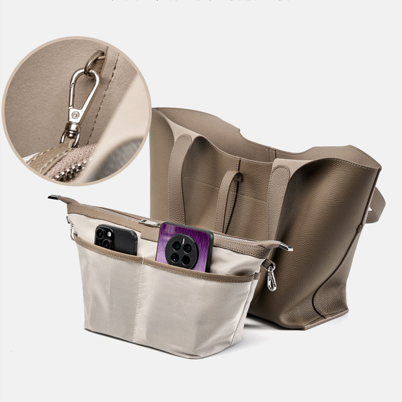 Women Fashion Soft Cowhide Tote Shoulder Bag Newgew Shoes