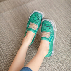 Women Minimalist Hollow Leather Flat Casual Shoes Newgew Shoes