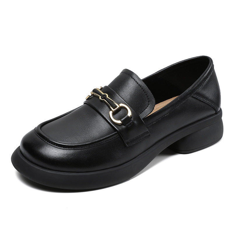 Women Retro Casual Soft Leather Loafers Newgew Shoes