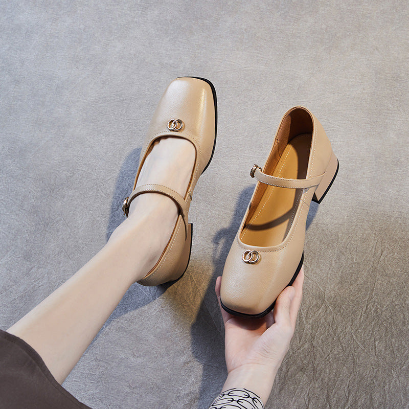 Women Handmade Leather Minimalist Casual Shoes Newgew Shoes