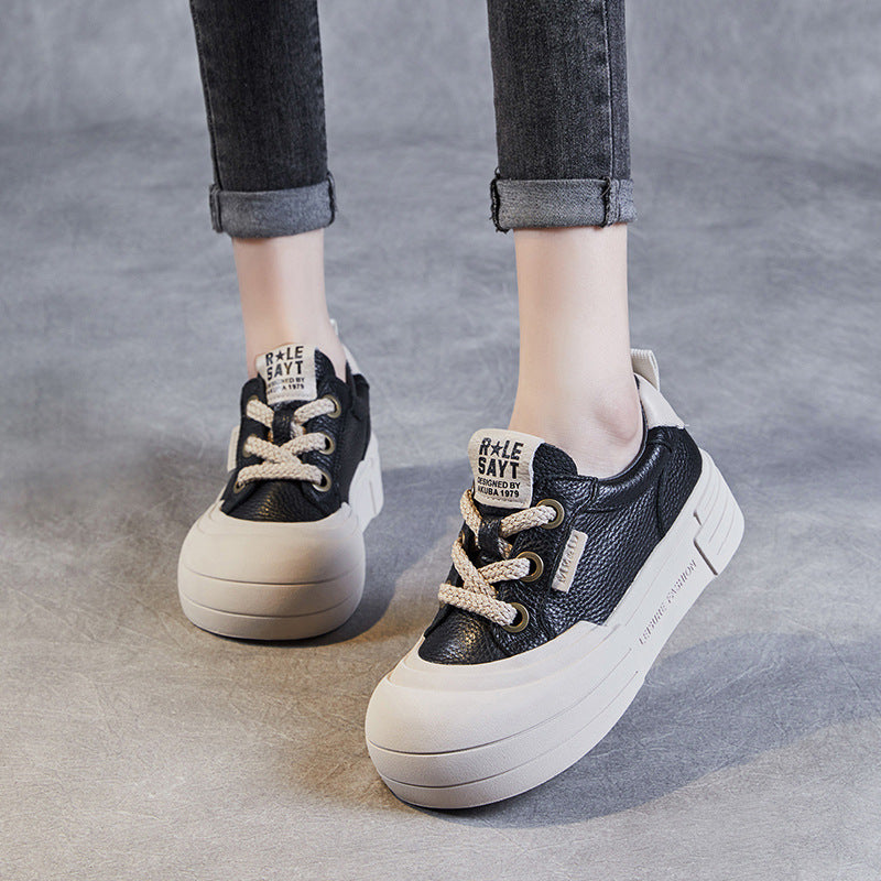Women Fashion Minimalist Flat Thick Soled Casual Shoes Newgew Shoes