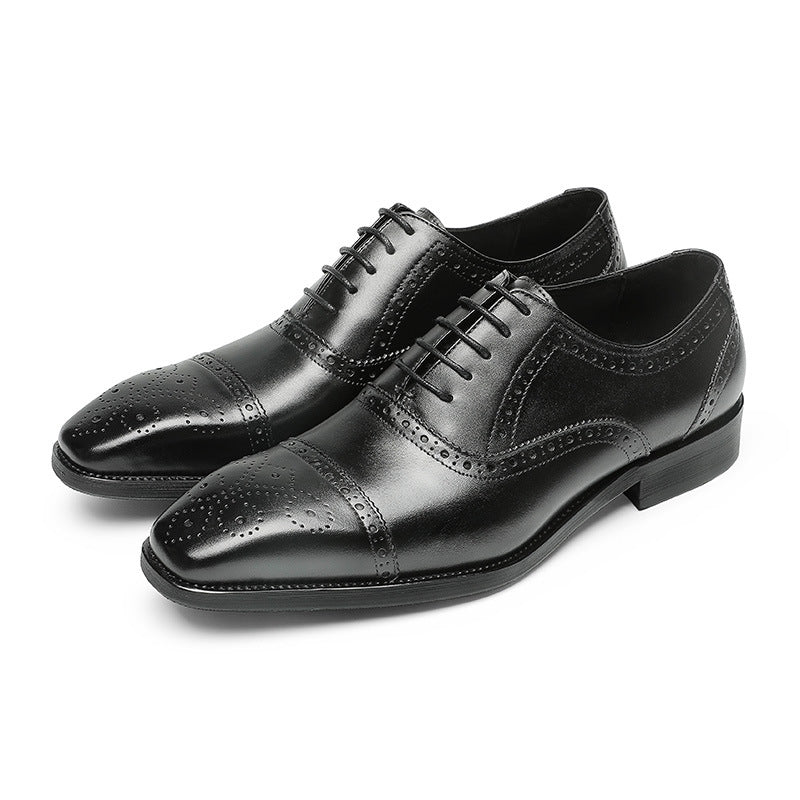 Men Handmade Classic Cowhide Oxford Shoes Newgew Shoes