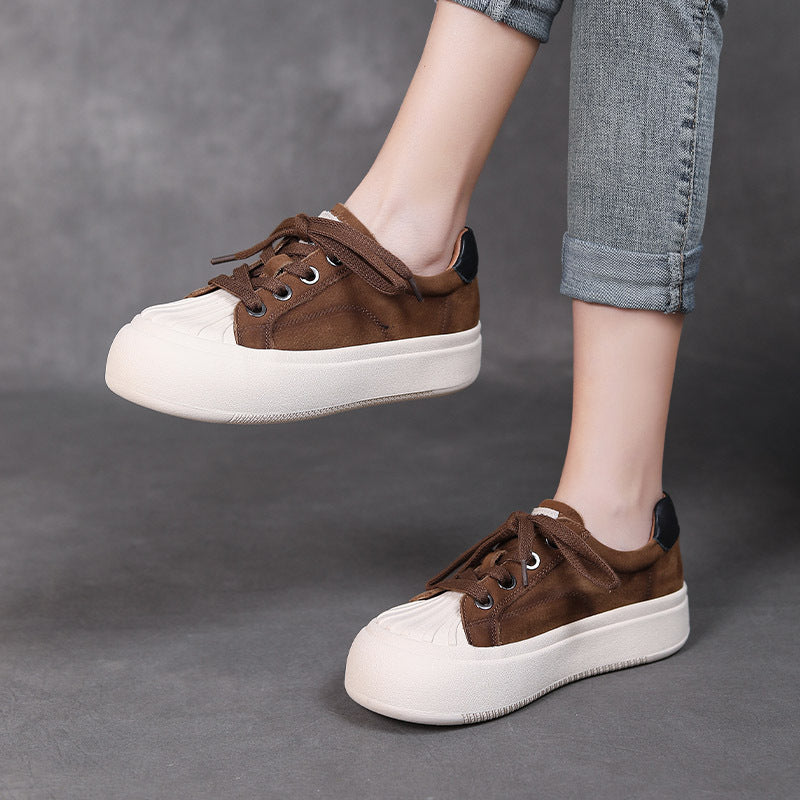 Women Minimalist Leather Fashion Casual Shoes Newgew Shoes