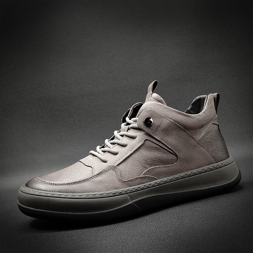 Men Minimalist Leather Flat Casual Work Shoes Newgew Shoes