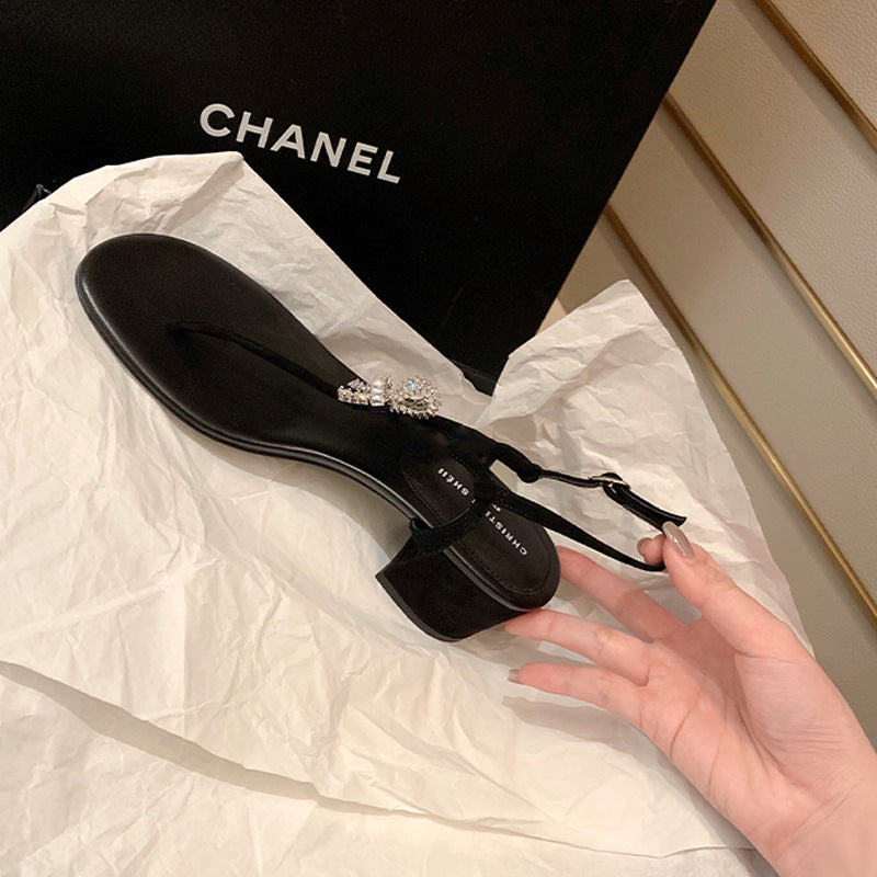 Water Diamond Toe Clipped High Heels Newgew