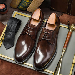 Men Classic Handmade Cowhide Oxford Shoes Newgew Shoes