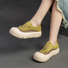 Women Fashion Leather Minimalist Flat Casual Shoes Newgew Shoes