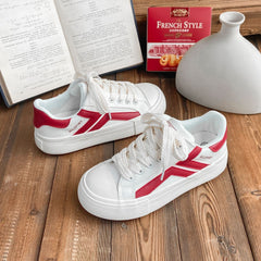 Women's Spring Thick-soled Big Toe Biscuit Shape Canvas Shoes Newgew