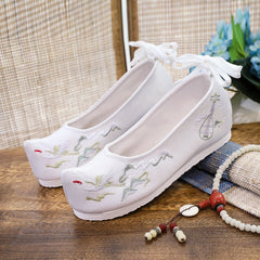 Bow Antique Embroidered For Han Chinese Canvas Shoes Newgew