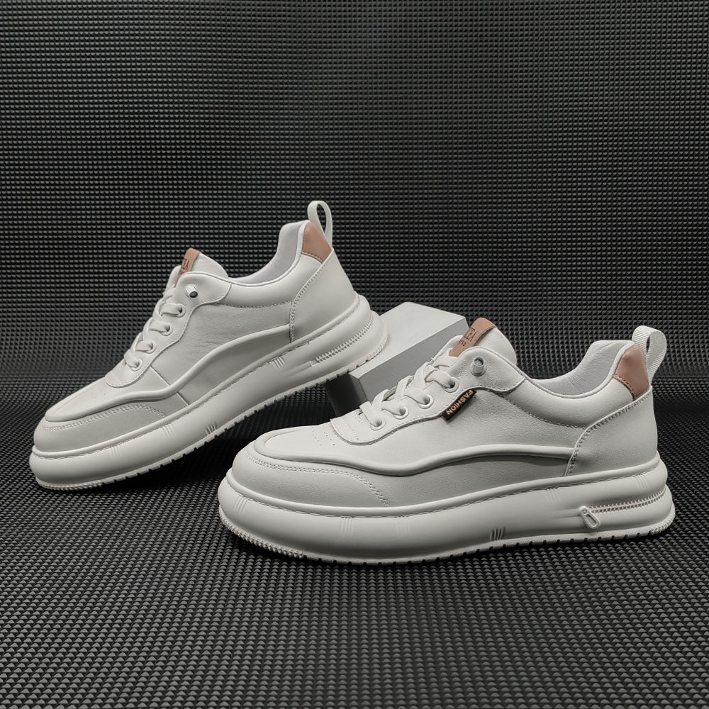 Men Fashion Leather Flat Casual Shoes Newgew Shoes