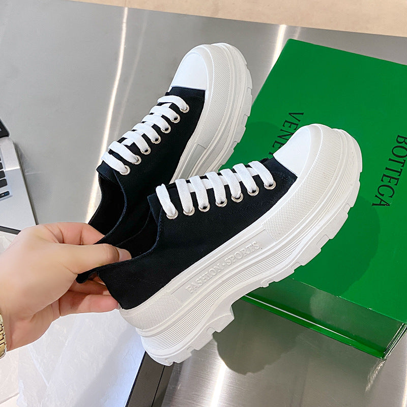 Women's & Men's Platform Couple Canvas Shoes Newgew