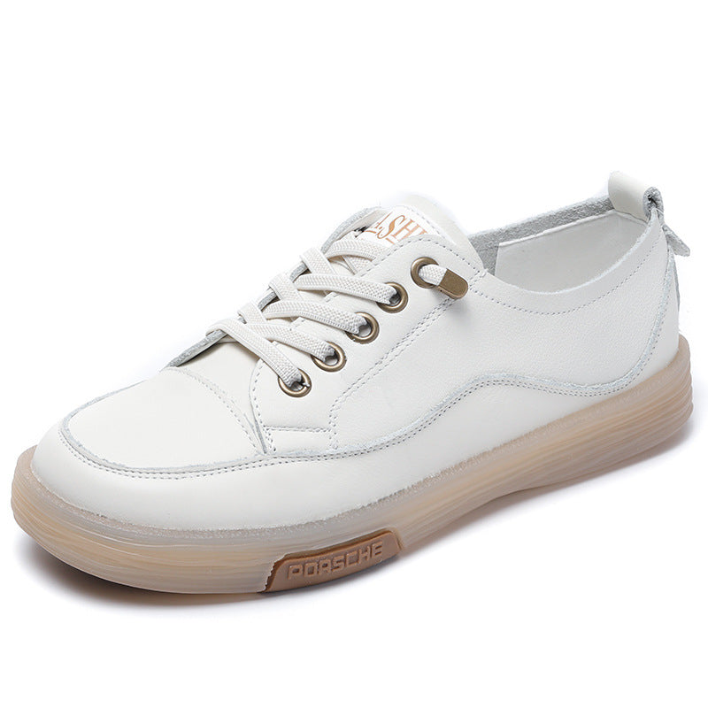 Women Fashion Leather Soft Flat Casual Shoes Newgew Shoes
