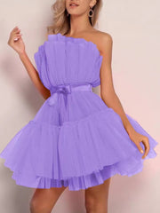 Mesh Bow Tulle Dress Newgew Dresses
