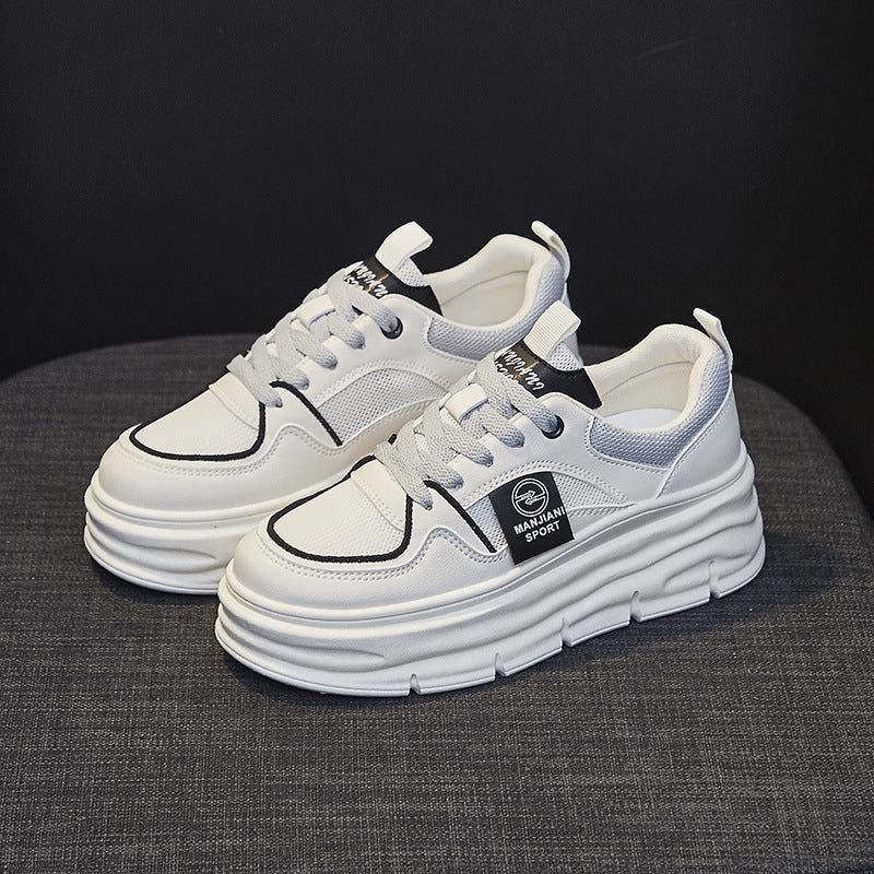 Women's Korean Style White Spring Joker Board Canvas Shoes Newgew