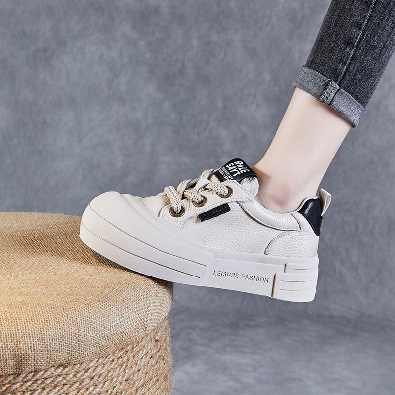 Women Fashion Minimalist Flat Thick Soled Casual Shoes Newgew Shoes