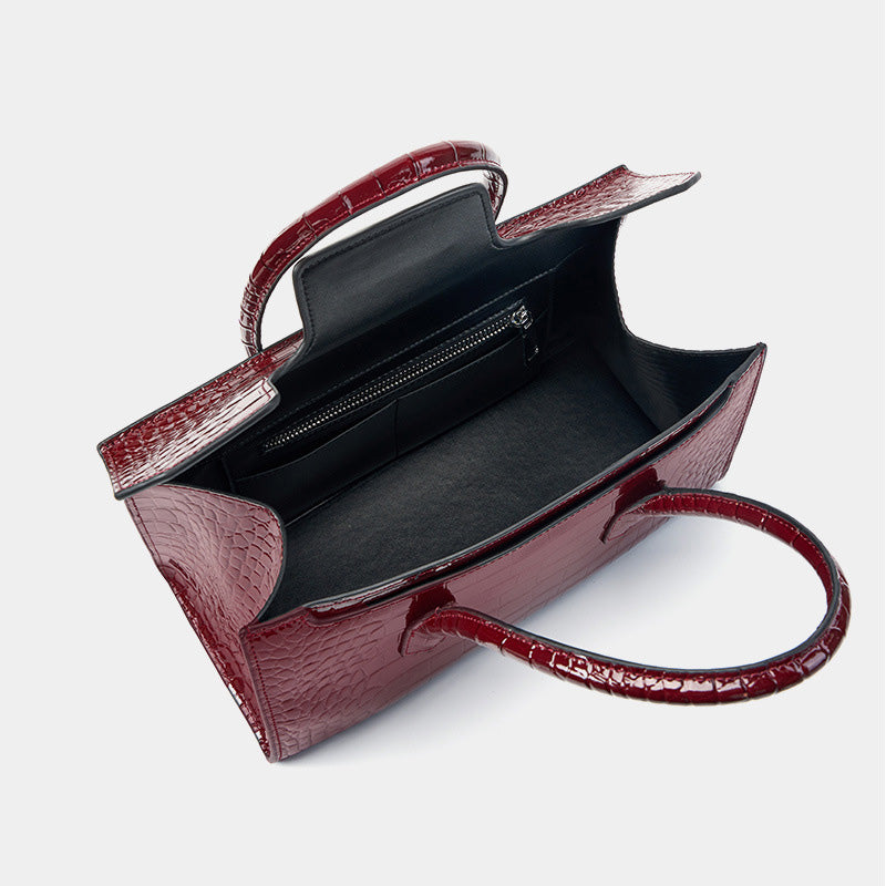 Women Retro Embossed Leather Work Tote Bag Purse Newgew Shoes