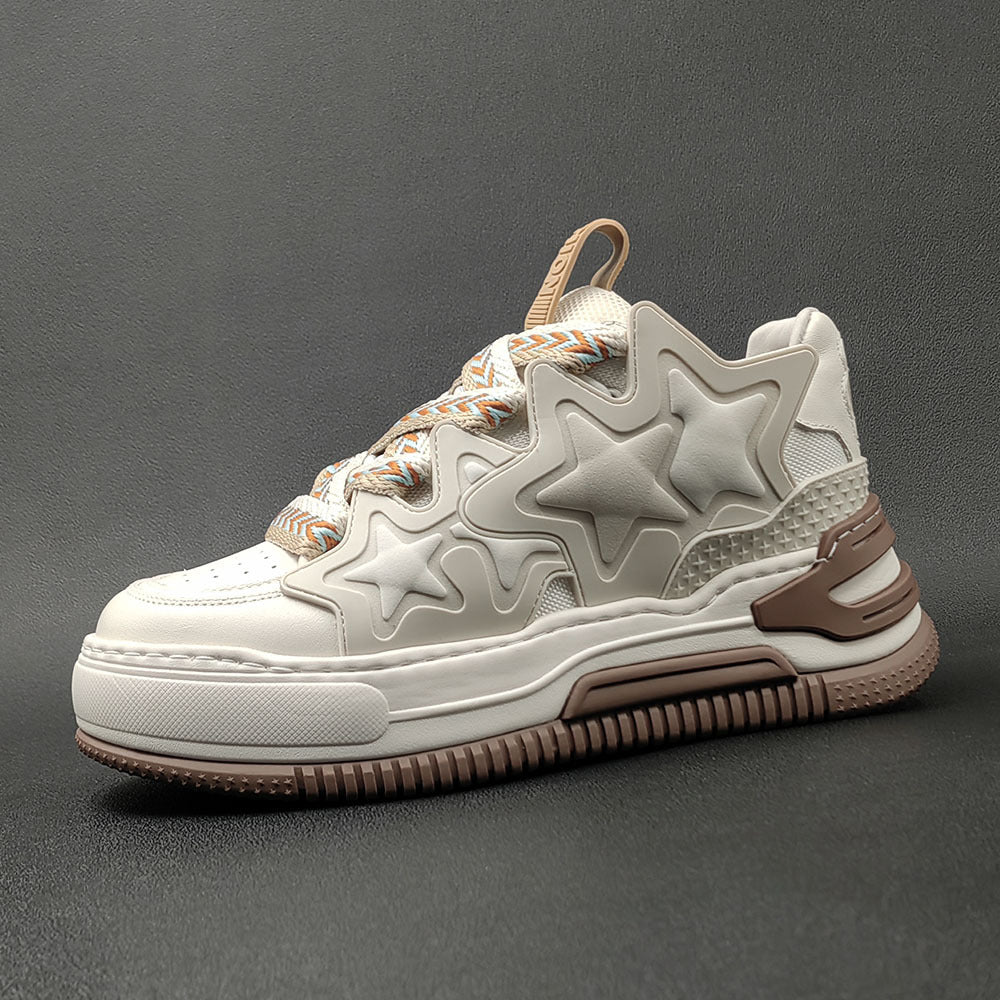 Men Fashion Color Matching Thick Soled Casual Sneakers Newgew Shoes