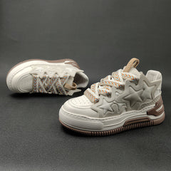 Men Fashion Color Matching Thick Soled Casual Sneakers Newgew Shoes