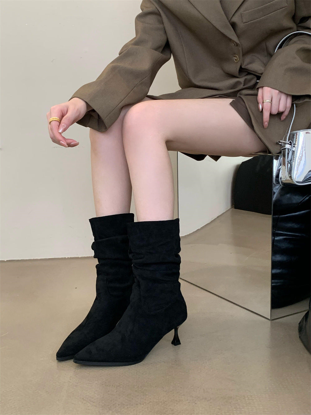 Make A Statement Stiletto Booties Newgew