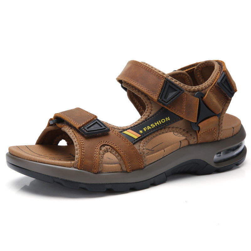 Men Summer Leather Casual Air Cushion Sandals Newgew Shoes