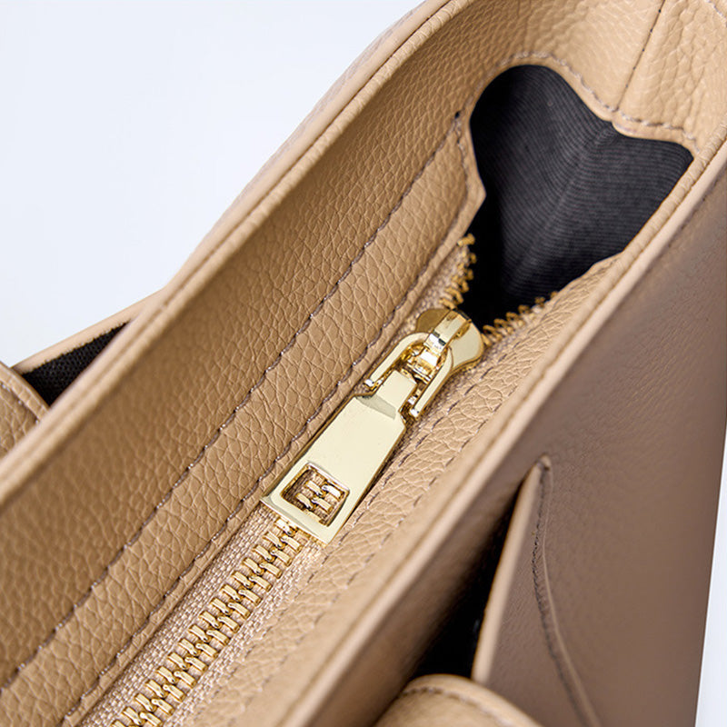 Women Casual Soft Cowhide Leather Tote Shoulder Bag Newgew Shoes