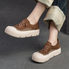 Women Fashion Leather Minimalist Flat Casual Shoes Newgew Shoes