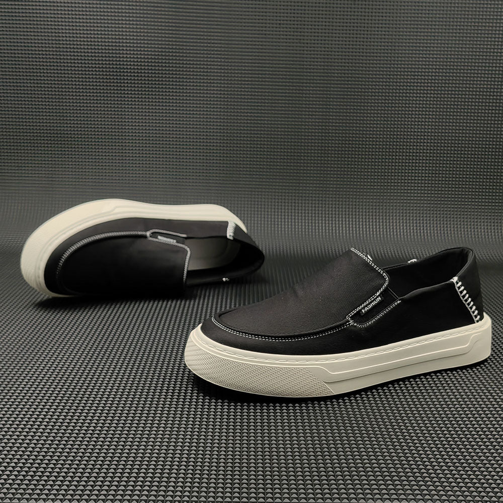 Men Minimalist Breathable Canvas Flat Casual Loafers Newgew Shoes