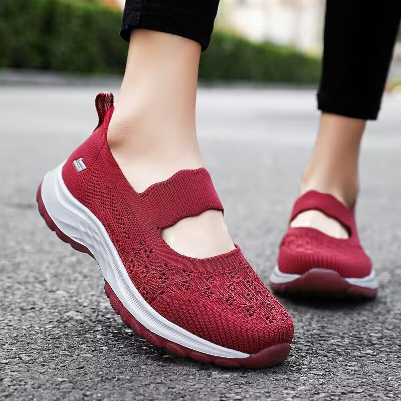 Pretty Cloth Breathable One Pedal Mesh Canvas Shoes Newgew