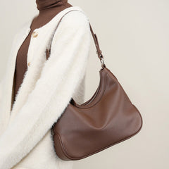 Women Minimalist Soft Leather Shoulder Bag Newgew Shoes