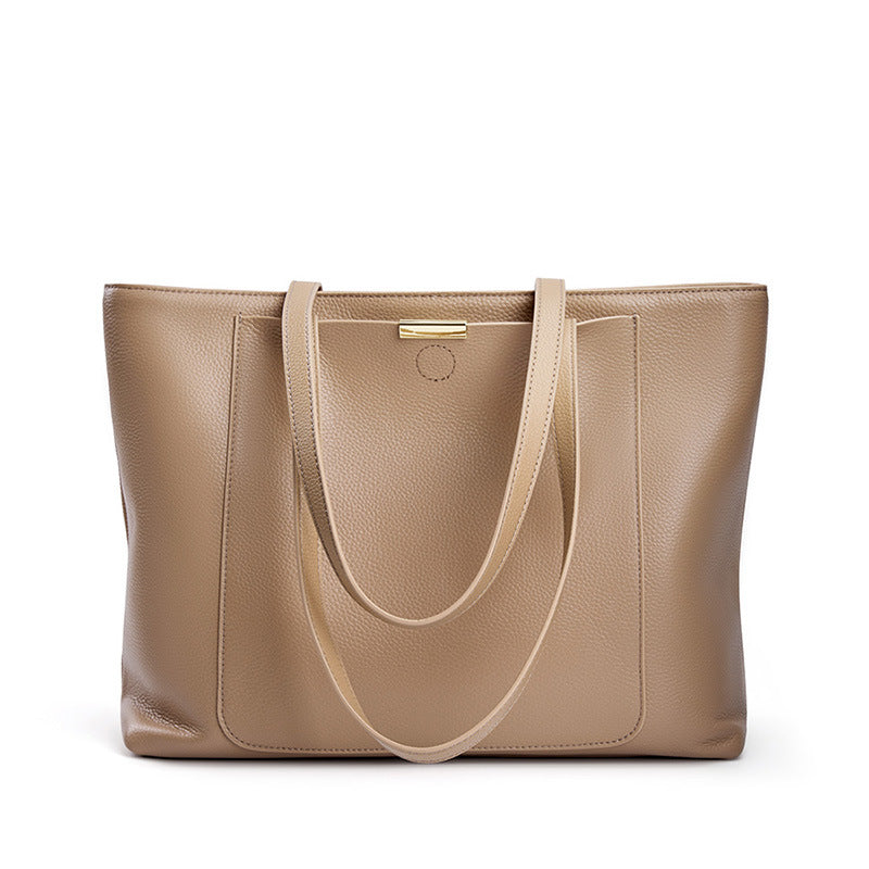 Women Casual Soft Cowhide Leather Tote Shoulder Bag Newgew Shoes