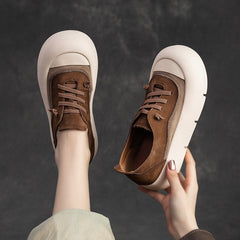 Women Fashion Leather Minimalist Flat Casual Shoes Newgew Shoes