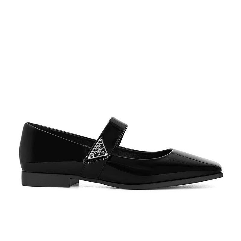 Square Toe Triangle Buckle Shoes Newgew
