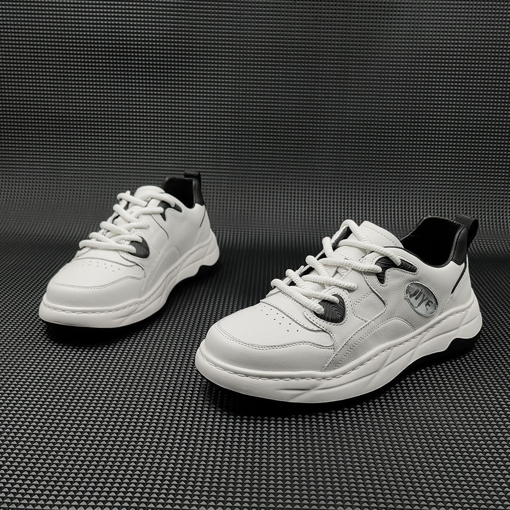 Men Fashion Leather Casual Training Sneakers Newgew Shoes