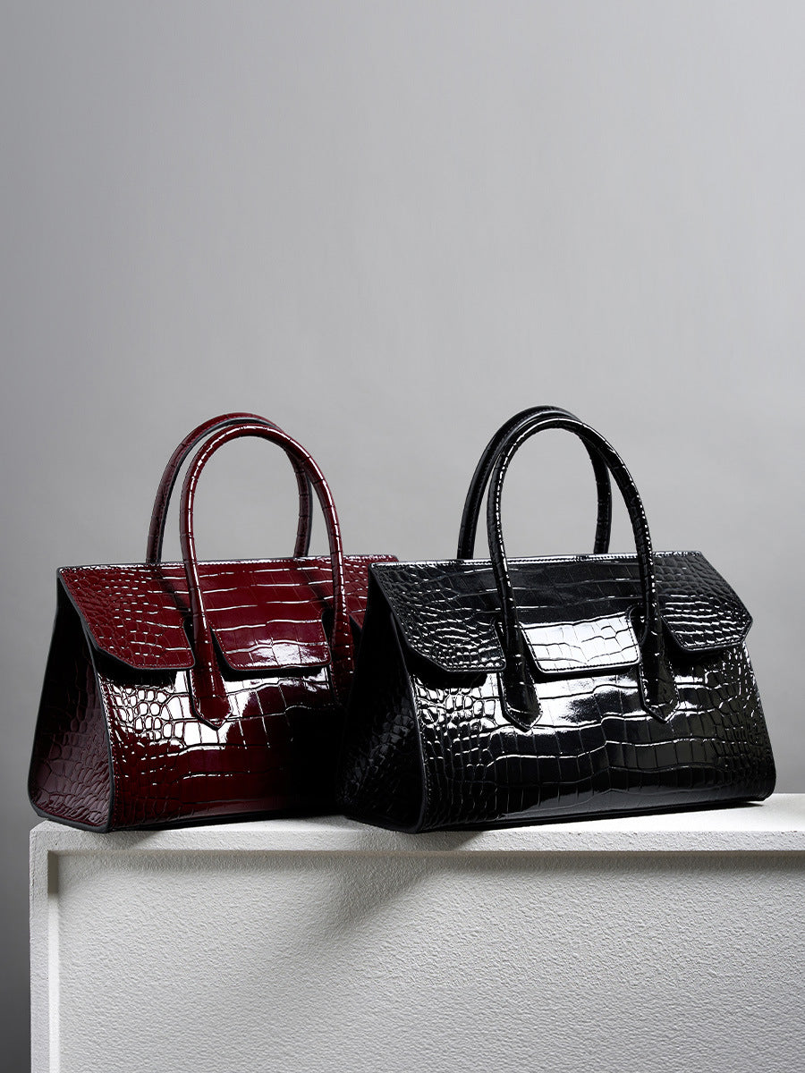 Women Retro Embossed Leather Work Tote Bag Purse Newgew Shoes