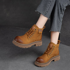 Women Classic Leather Casual Fashion Boots Newgew Shoes