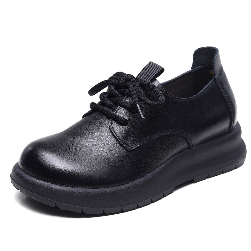 Women Soft Solid Leather Minimalist Casual Shoes Newgew Shoes