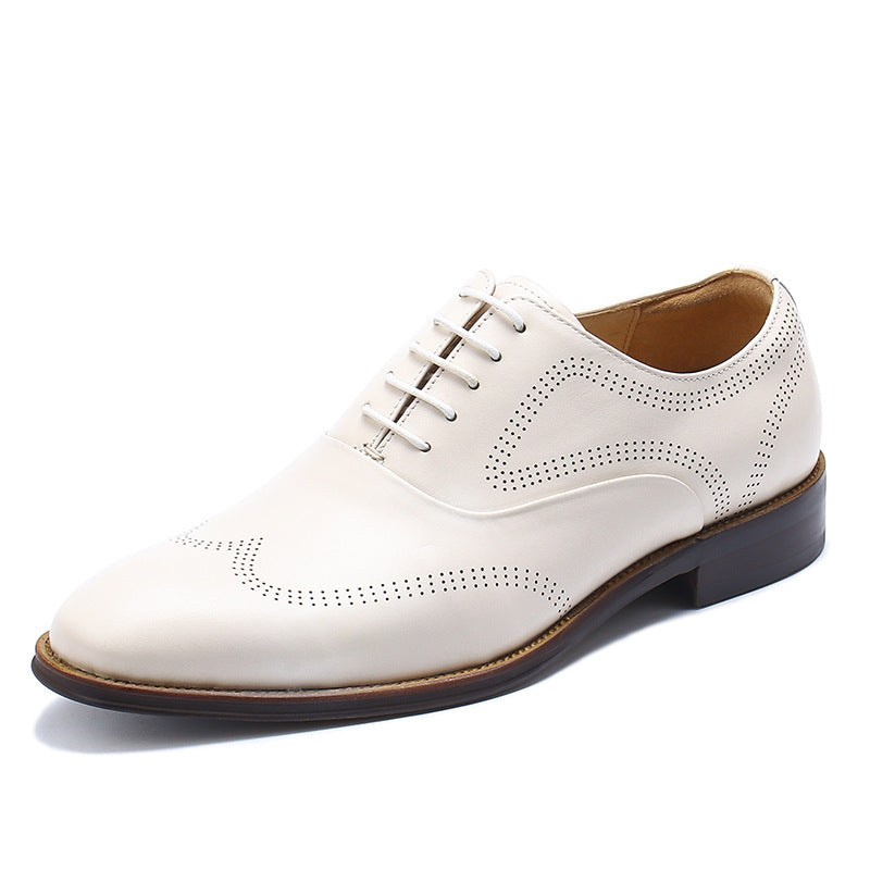 Men Cowhide Casual Fashion Oxford Shoes Newgew Shoes