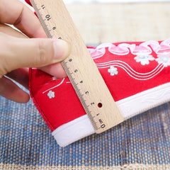 Ethnic Style Embroidered Height Increasing Insole Ancient Canvas Shoes Newgew