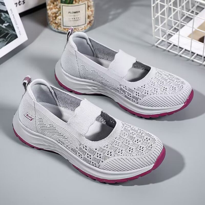 Pretty Cloth Breathable One Pedal Mesh Canvas Shoes Newgew