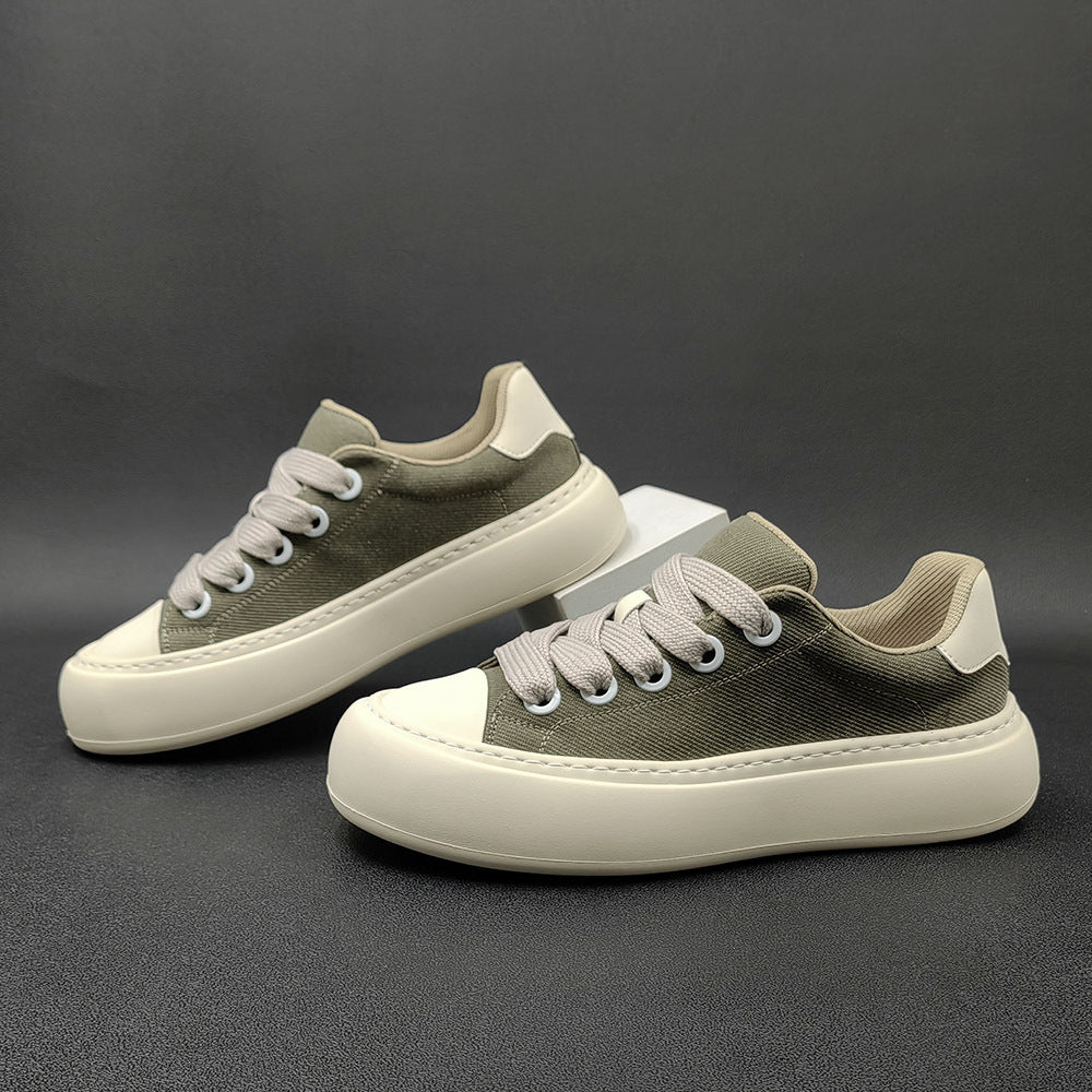 Men Minimalist Fashion Canvas Breathable Casual Sneakers Newgew Shoes