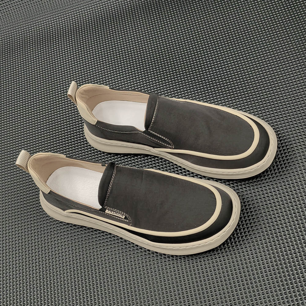 Men Minimalist Breathable Canvas Flat Casual Loafers Newgew Shoes