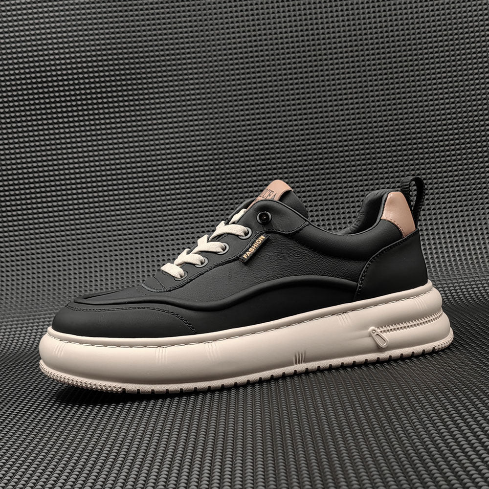 Men Fashion Leather Flat Casual Shoes Newgew Shoes